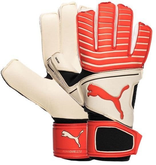 Goalkeeper's gloves Puma One Grip 17.2 RC White-Red Bla - Top4Football.com