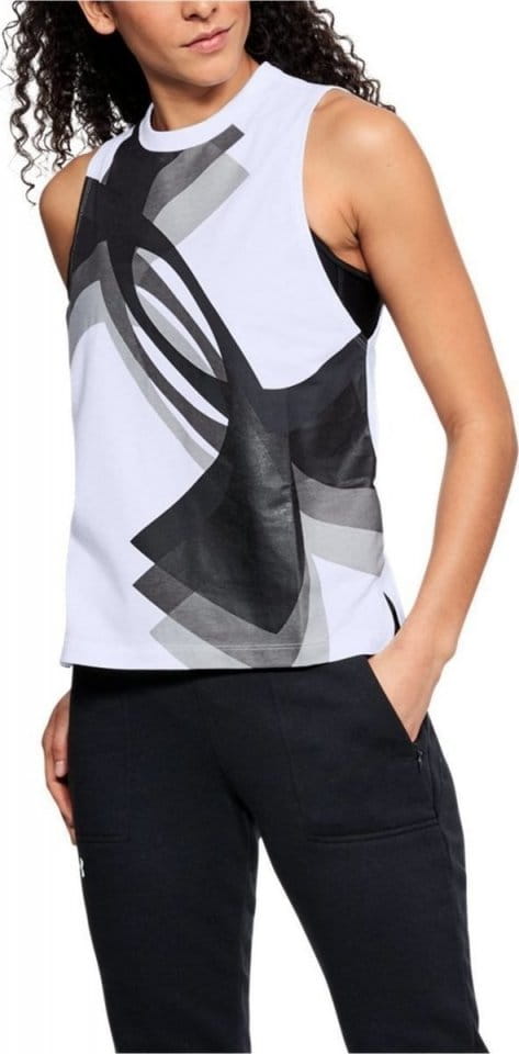 top Under Armour Muscle Tank Overlay Logo