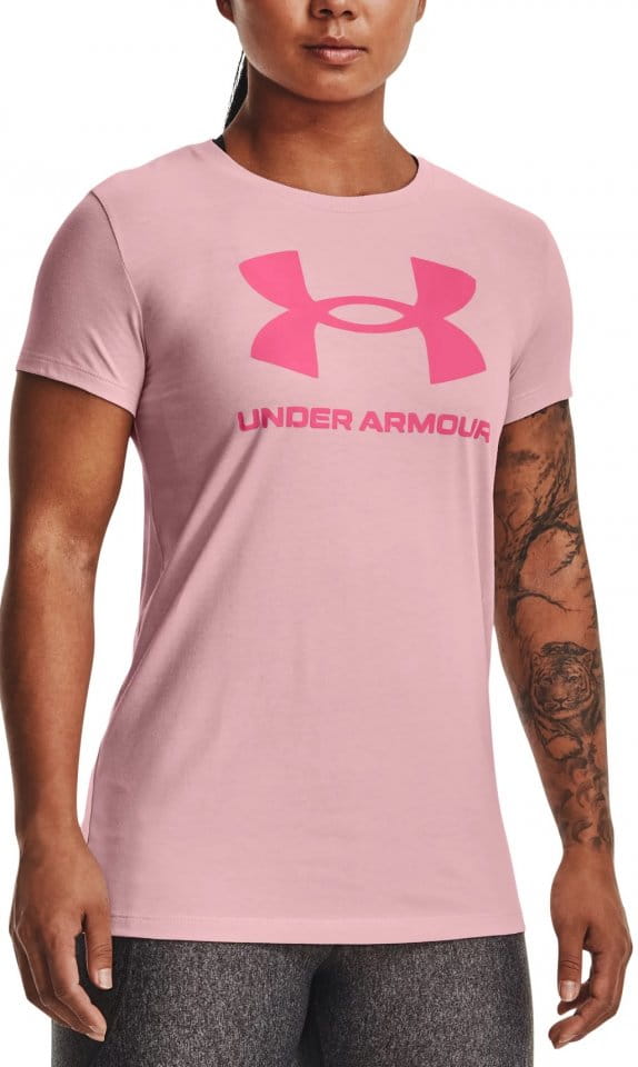 T-shirt Under Armour UA SPORTSTYLE LOGO SS-PNK - Top4Football.com