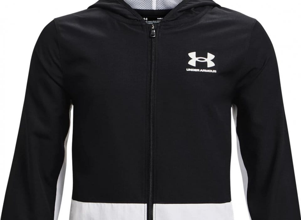 Hooded jacket Under Armour UA Woven Track Jacket-BLK