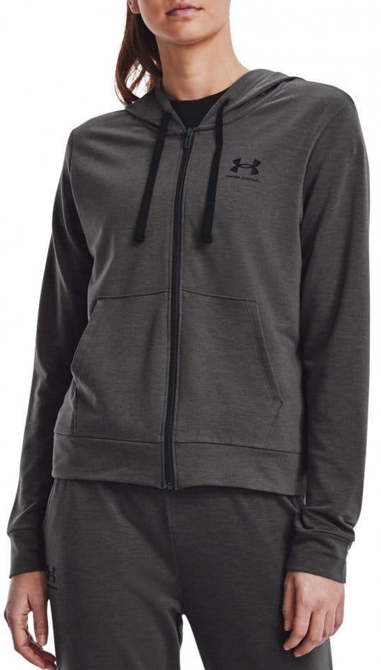 Hooded sweatshirt Under Armour Rival Terry FZ Hoodie-GRY