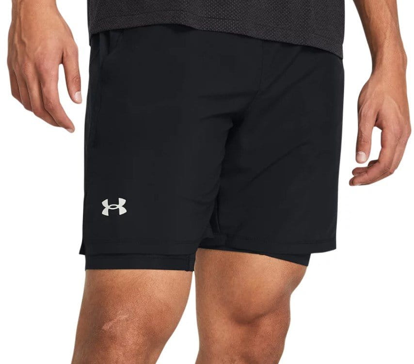 Shorts with briefs Under Armour UA LAUNCH 7'' 2-IN-1 SHORTS-BLK