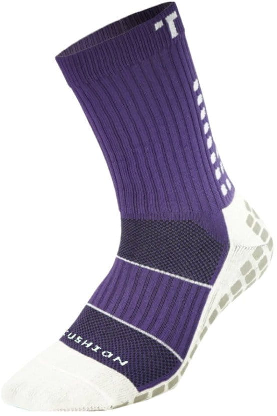 Socks Trusox Cushion 3.0 - Purple with White Trademarks