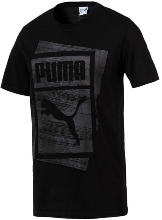 T-shirt Puma Graphic Brand Box Tee Cotton Black