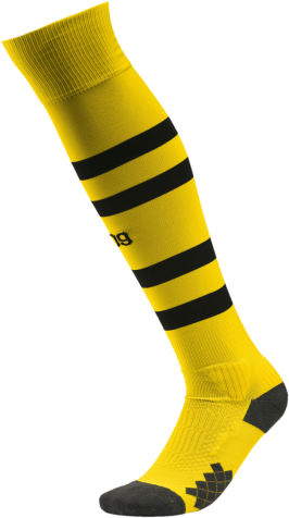 Football Puma BVB Hooped Socks Cyber Yellow- Black
