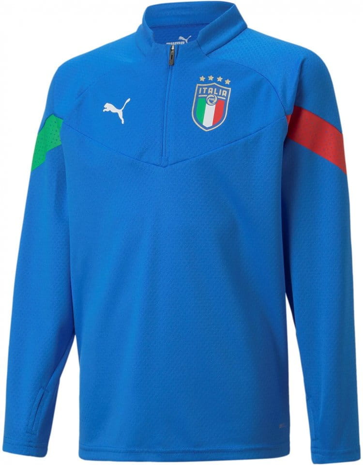 Long-sleeve T-shirt Puma FIGC Training 1/4 Zip Top Kids - Top4Football.com