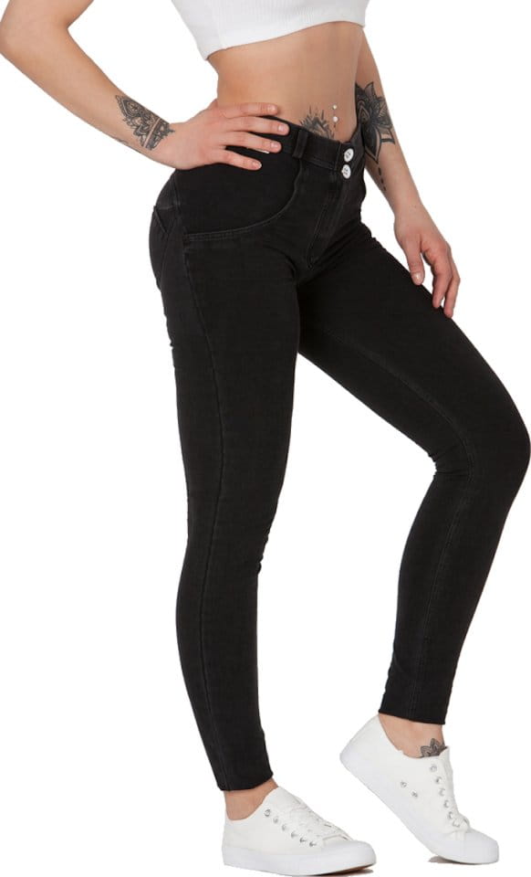 Pants Boost Jeans Mid Waist Black