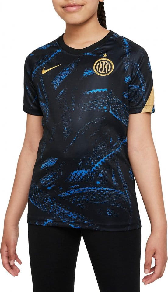 T-shirt Nike Inter Milan Big Kids Pre-Match Short-Sleeve Soccer Top