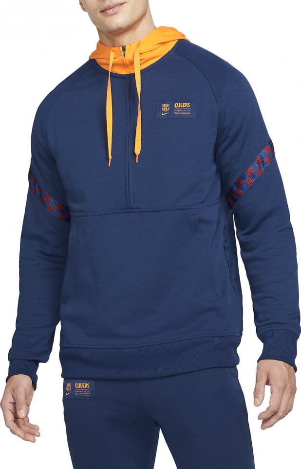 Hooded sweatshirt Nike M FC Barcelona Half-Zip Fleece Hoody