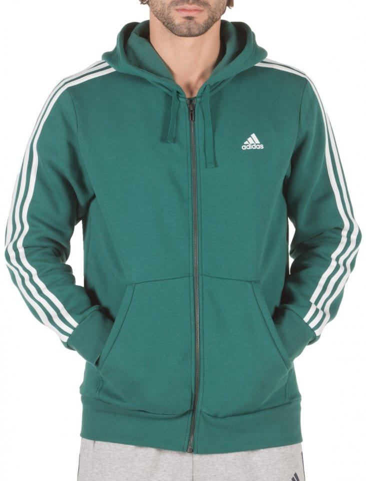 Hooded sweatshirt adidas Sportswear Essentials 3-Stripes FZ Brushed Bluza -  Top4Football.com