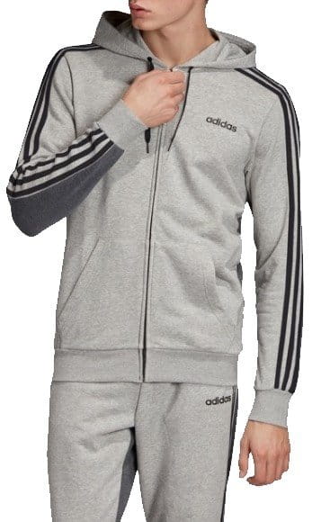 Hooded sweatshirt adidas Sportswear Essentials 3S Colorblock FZ FT
