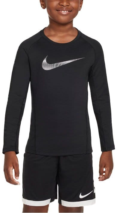 Long-sleeve T-shirt Nike Pro Warm Crew Sweatshirt Kids - Top4Football.com