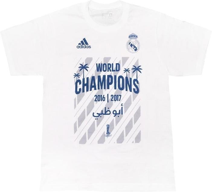 T-shirt adidas real madrid world champions 17 kids