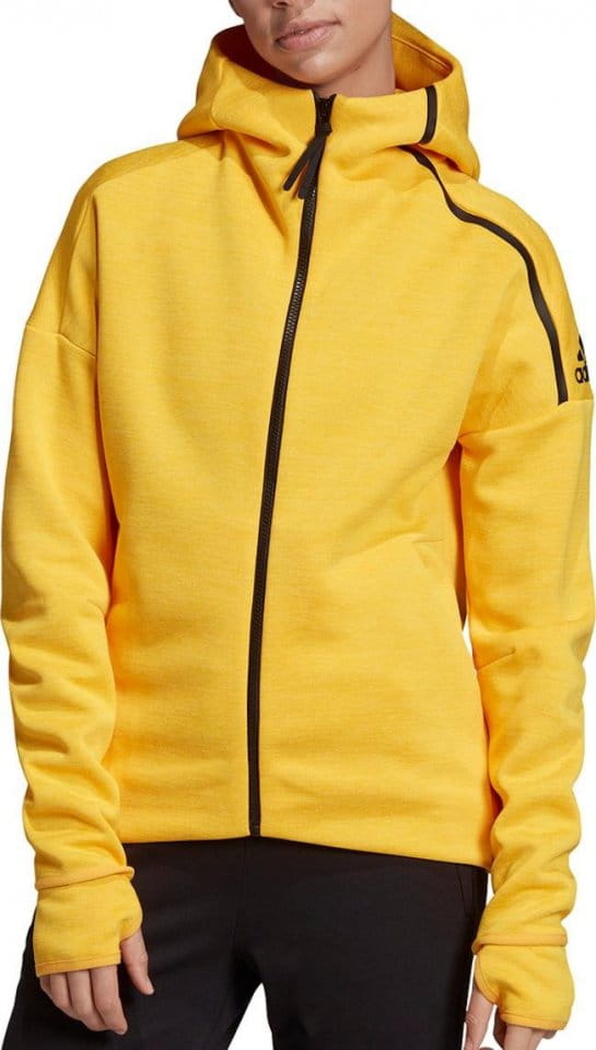 Hooded sweatshirt adidas W Zne Hd FR ACTGOL/BOGOLD - Top4Football.com