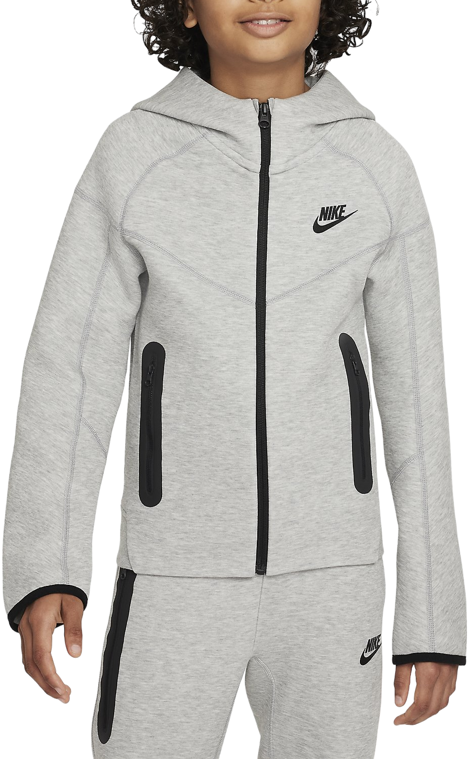 Hooded sweatshirt Nike B NSW TECH FLC FZ