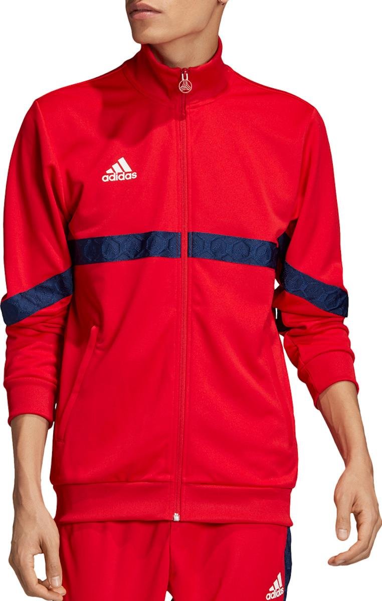 adidas tan tape clubhouse jacket