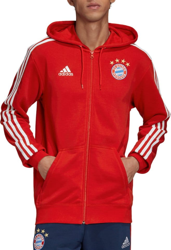 Hooded sweatshirt adidas FC Bayern 3S FZ Hoodie