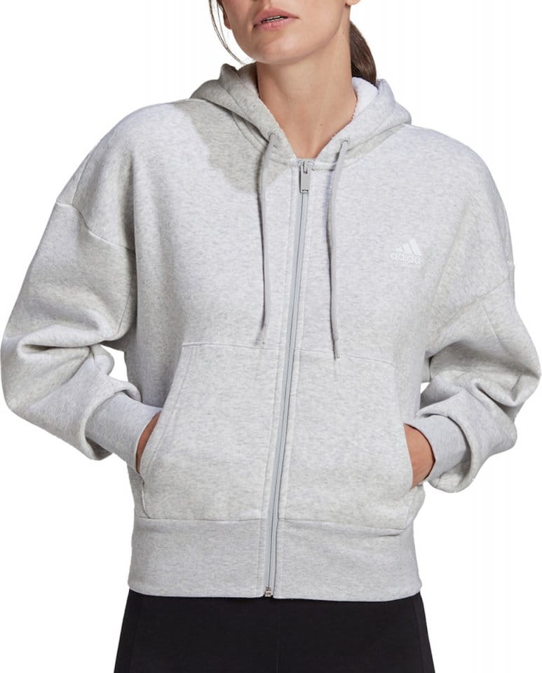 Hooded sweatshirt adidas Sportswear BIG BOS FZ HOODIE W