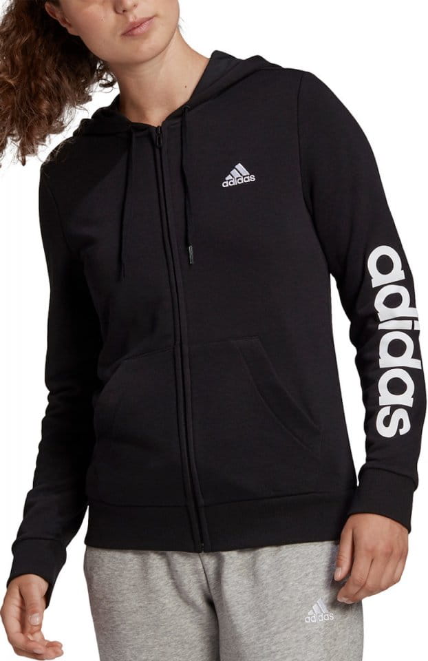 Hooded sweatshirt adidas Sportswear W LIN FT FZ HD - Top4Football.com