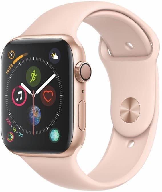 Apple Watch Series 4 GPS, 44mm Gold Aluminium Case with Pink Sand Sport Band