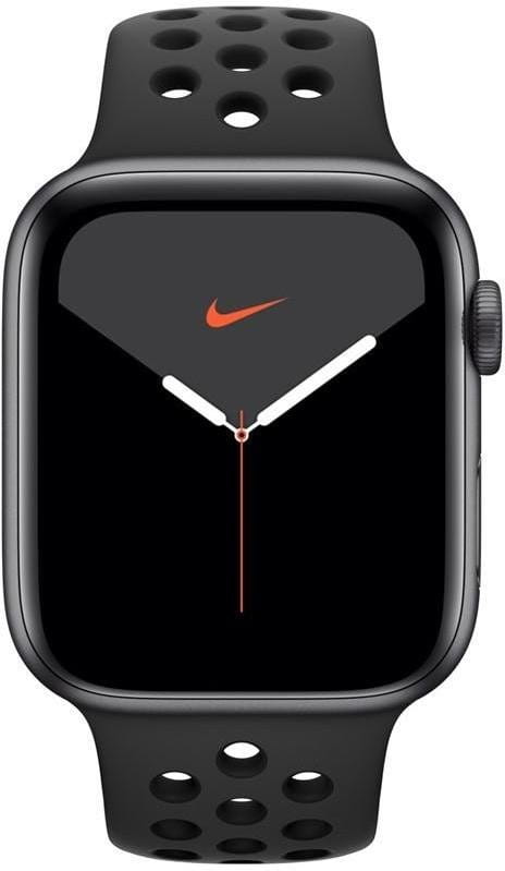 Apple Watch Series 5 GPS, 44mm Space Grey Aluminium Case with Anthracite/Black Sport Band
