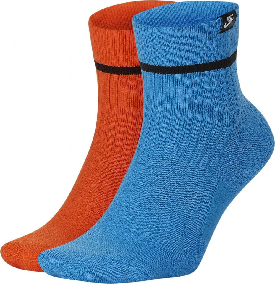 Socks Nike U SNKR SOX ANKLE 2PR - HI VIZ